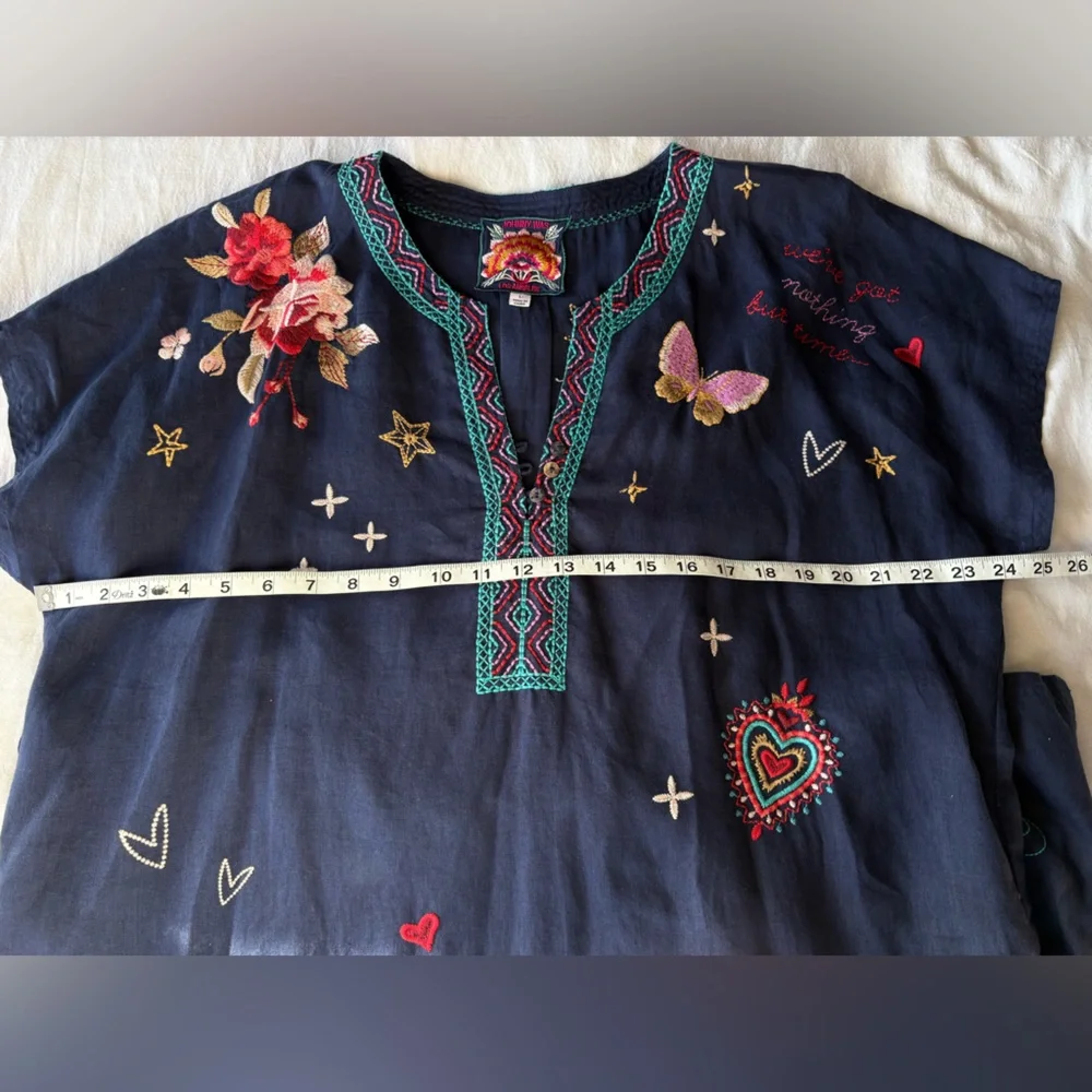 Johnny Was Flawed Dress Tunic Flaws - Picture 6 of 16